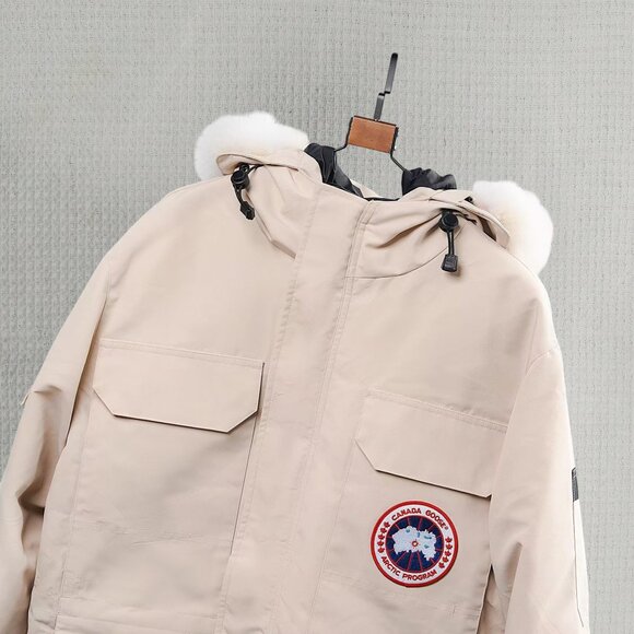 Canada Goose Expedition white Unisex Hooded Parka - Picture 5 of 7